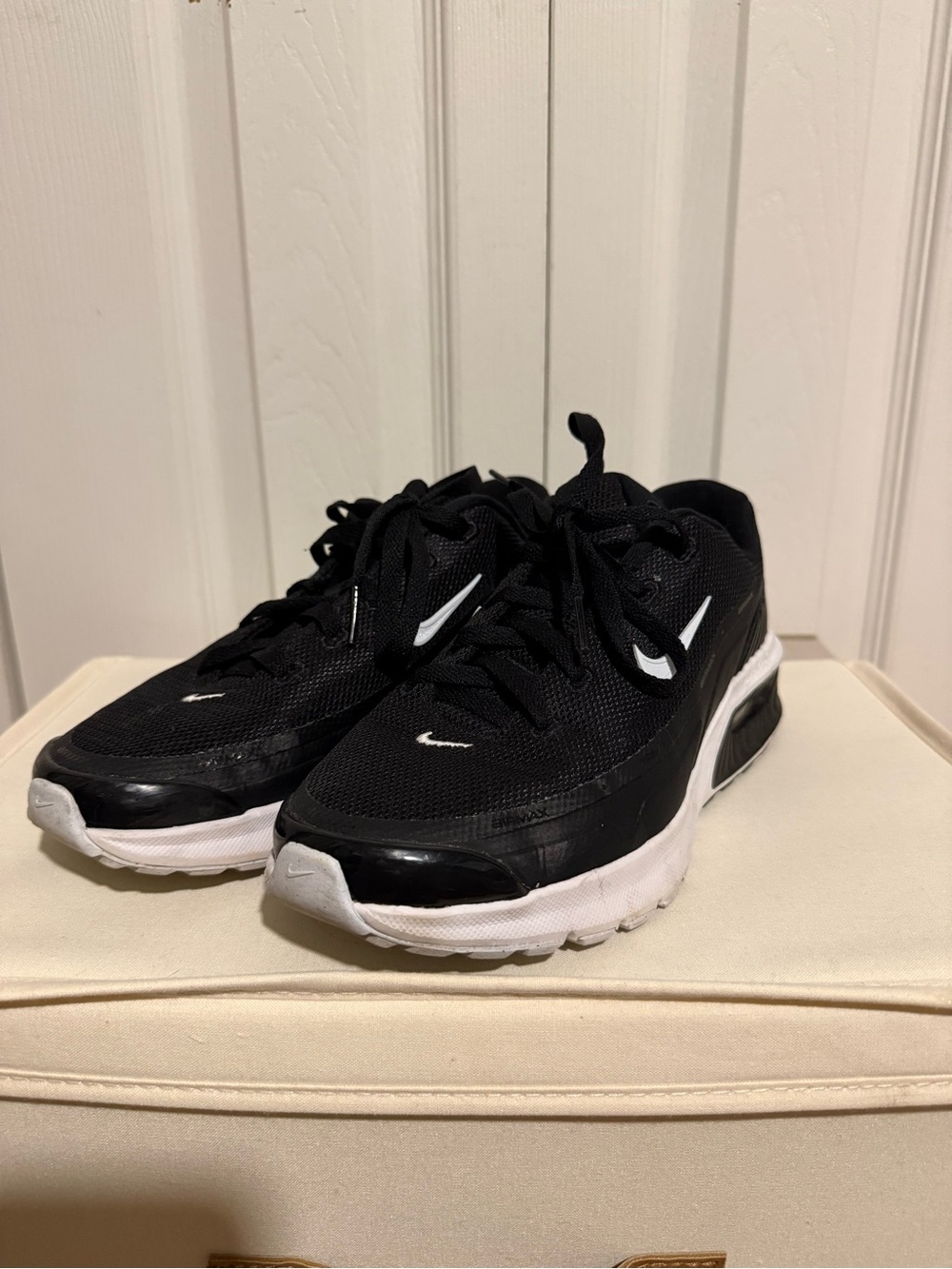 Nike women’s Black and White air max’s